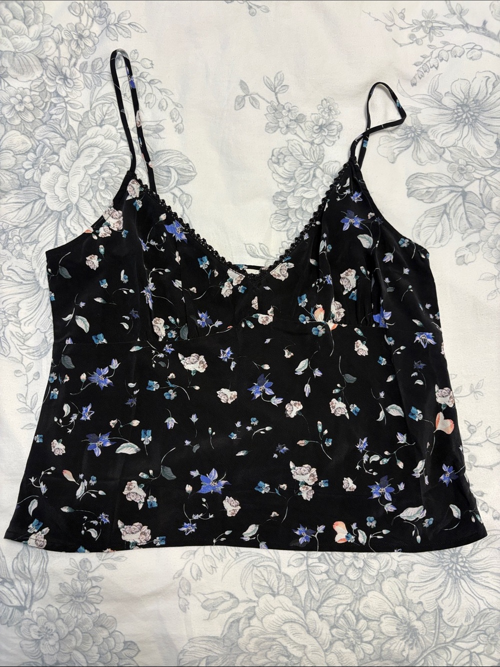 Wilfred 100% Silk Floral Tank